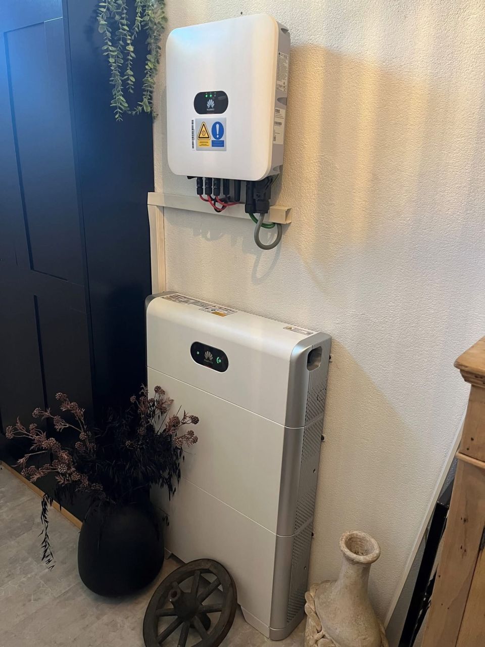 Pv installatie met betterijen Huawei