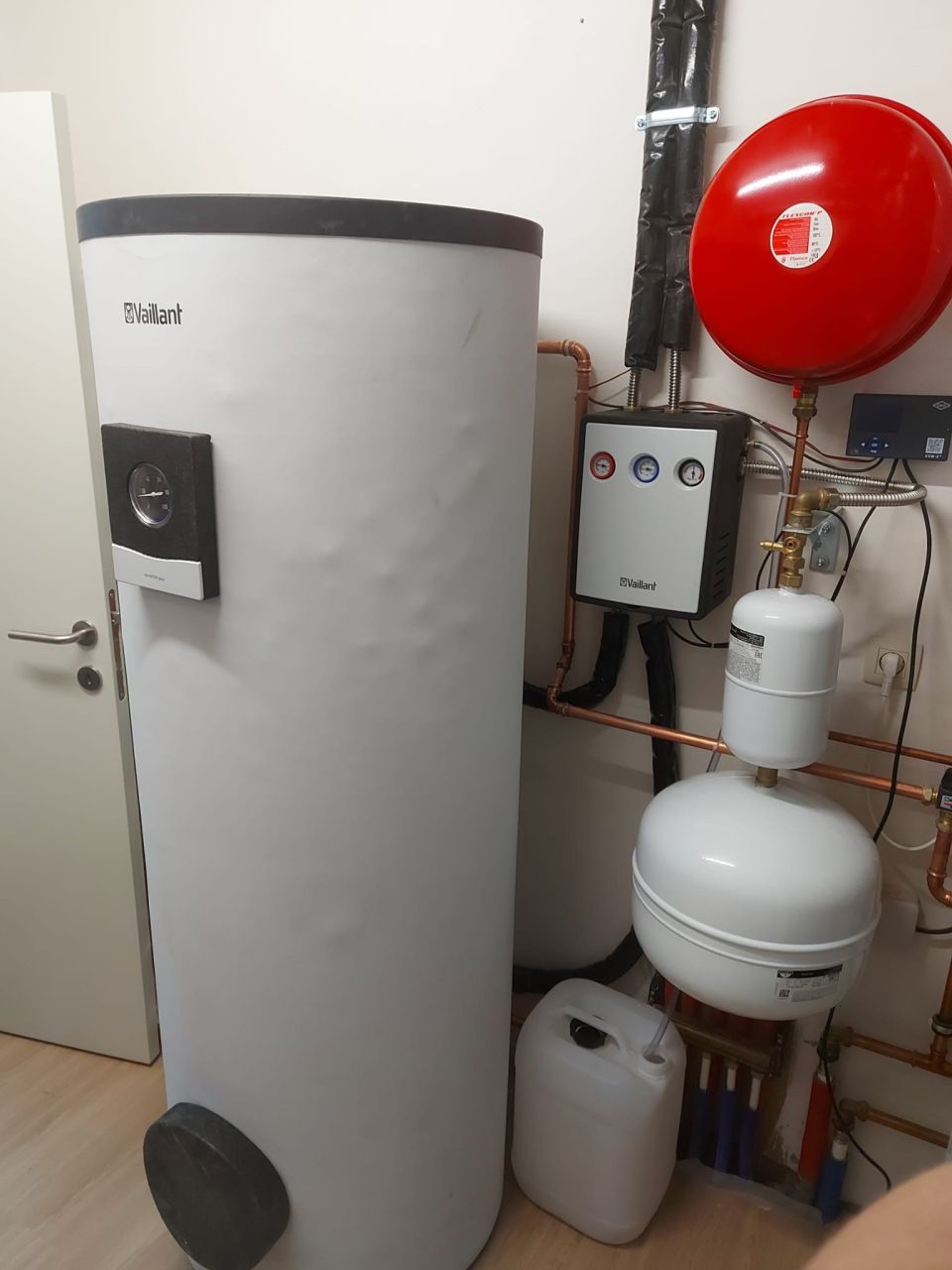 Zonneboiler in technische ruimte turnhout